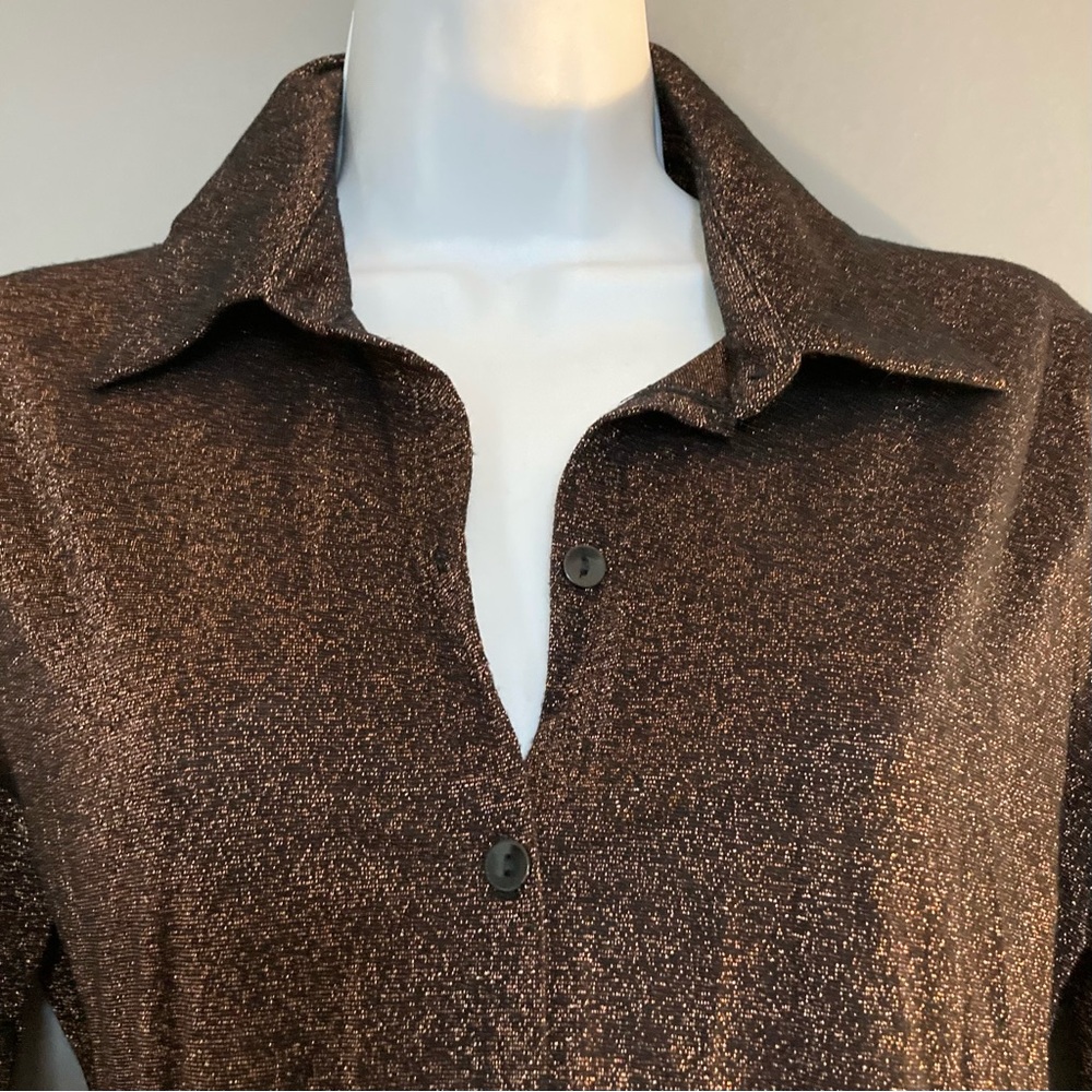 Abercrombie & Fitch Metallic Brown Top - Picture 5 of 9